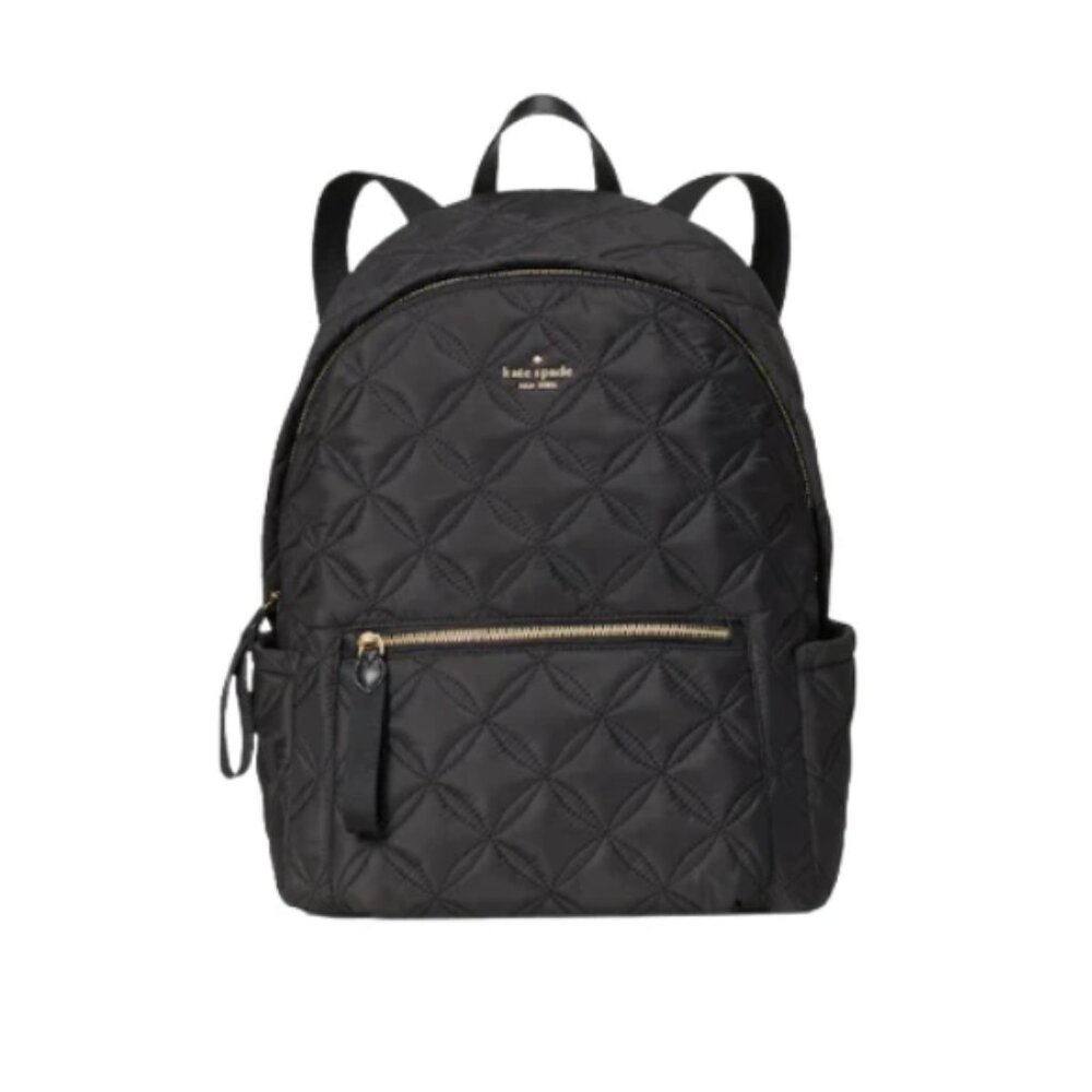 Kate Spade Black Quilted Backpack